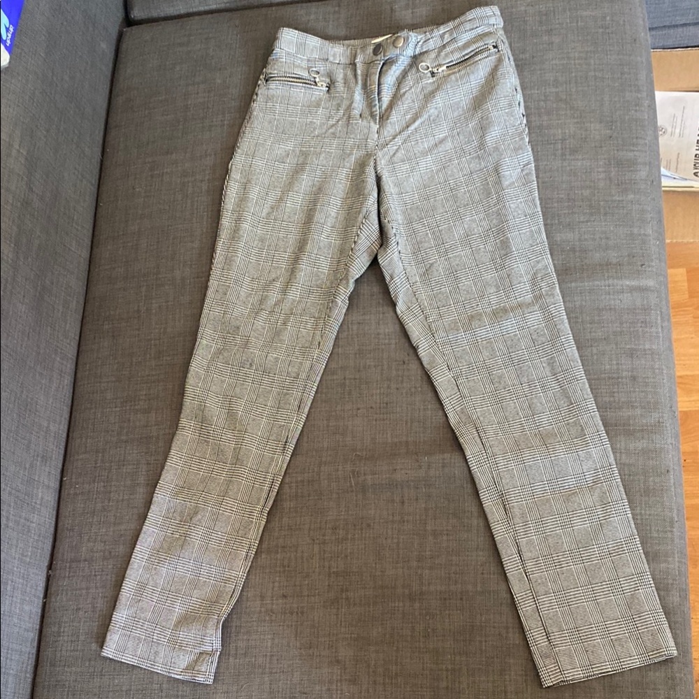 H&M Gray Plaid Pantsuit